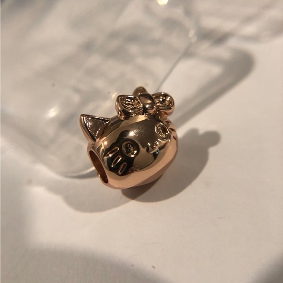 925 Sterling silver S925 Rose Gold Sanrio kawaii Hello kitty Portrait Charm - Picture 3 of 5